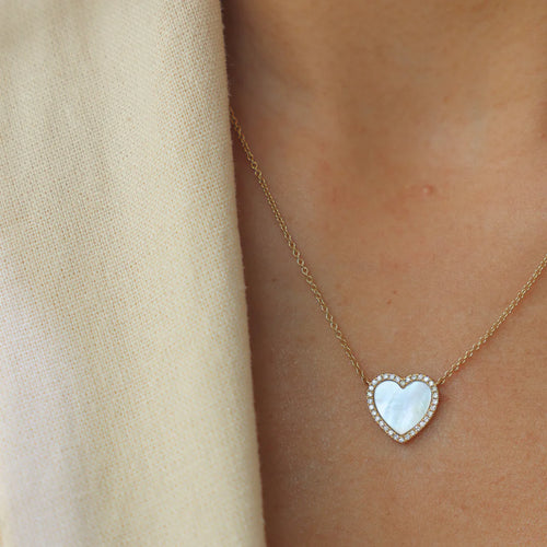 Mother Pearl Heart Diamond