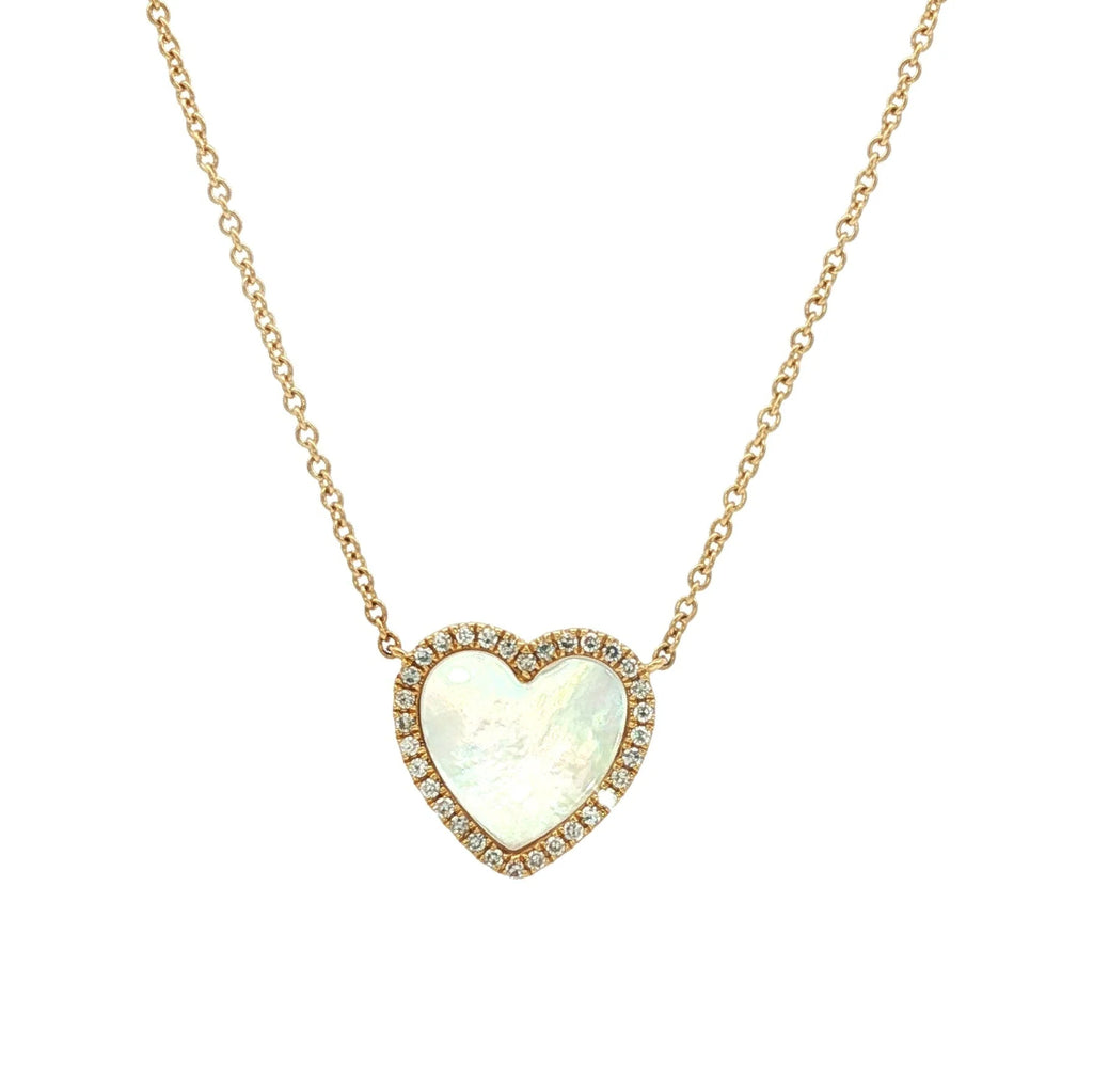 Mother Pearl Heart Diamond